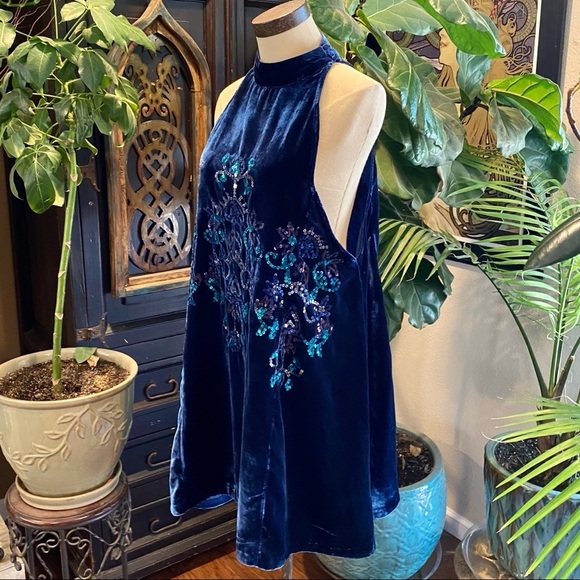 Free People Jill’s velvet sequin swing dress - Picture 7 of 14